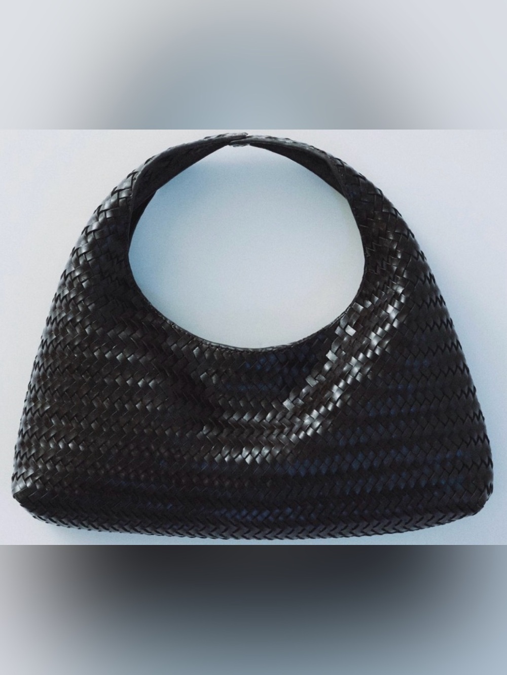 Mango  Dark brown Woven Hobo Bag - Women